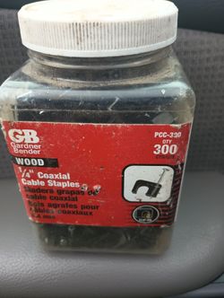 1/4. Wood Coaxial Cable Staples