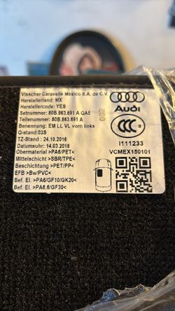 Audi Car Mats