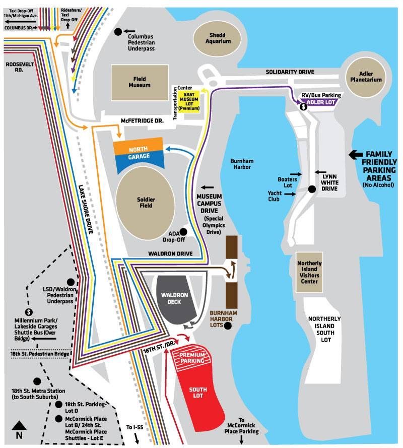 South Lot Premium (RedLot) Parking Pass - The best Tailgate Spot Bears vs New Orleans Saints