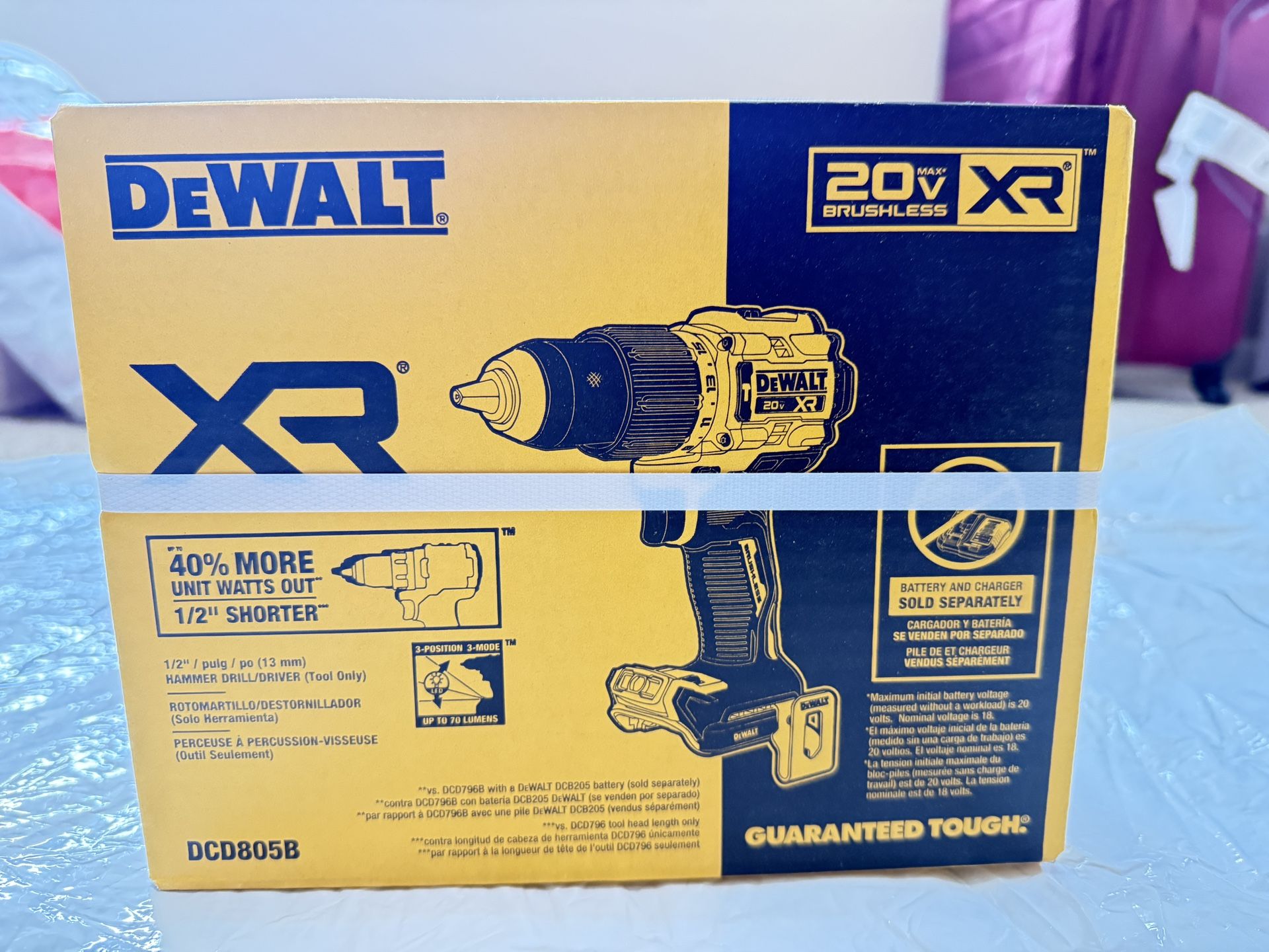 DEWALT 20V Compact Cordless 1/2 in. Hammer Drill (Tool Only)