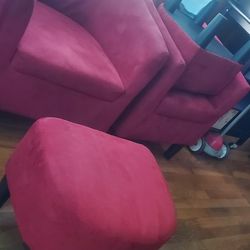 Breighton Home Take a Seat Churchill Accent Chair with Ottoman