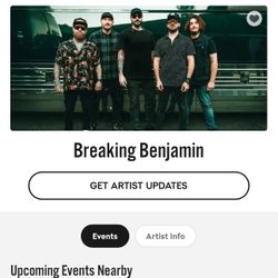 Breaking Benjamin Tickets 