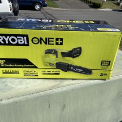 NEW Ryobi ONE+ 18V  6"  Pruning Chainsaw 