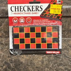 Checkers Magnetic Travel Edition 