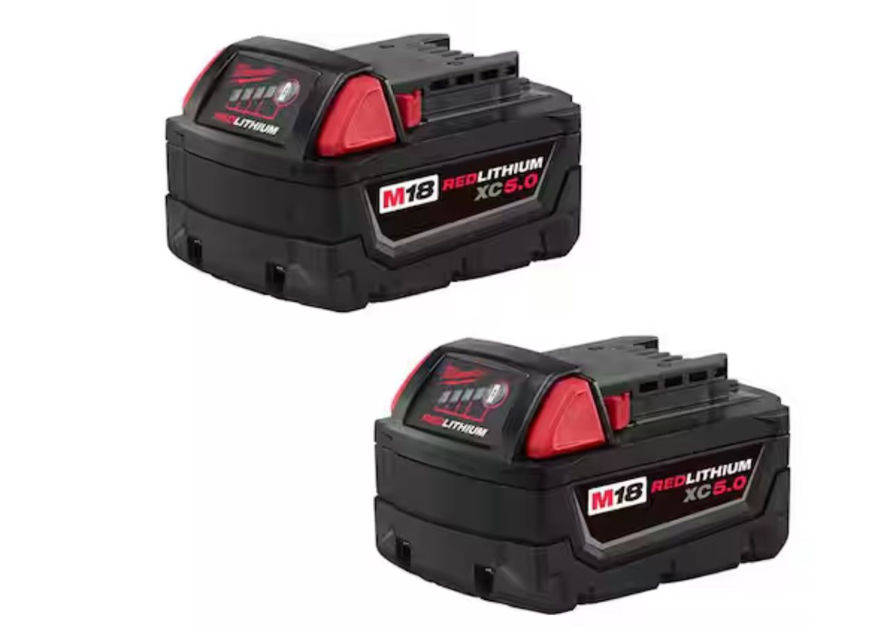 M18 18-Volt Lithium-Ion XC Extended Capacity 5.0 Ah Battery Pack (2-Pack) 782