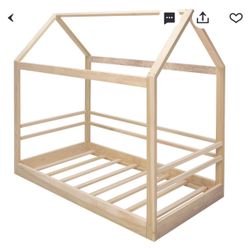 Twin House Bed + Railings