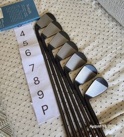 Taylormade P790 Special Edition Shadowfall 4-P iron set; Nippon NS Pro Modus3 105 Stiff