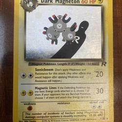 Pokemon Dark Magneton 11/82 Team Rocket Unlimited Vintage Rare Holo HP⚡️