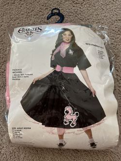 Head to toe 50’s girl Costume Size lg shoes size 9  