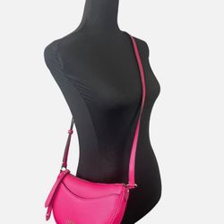 Michael Kors Small Electric Pink Half Moon Dover