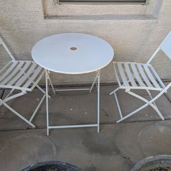 Metal Table And Chairs