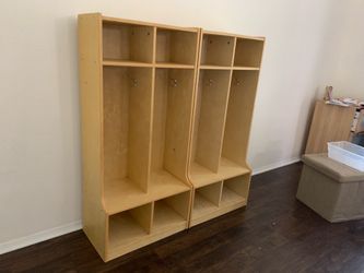 2 sets Kids cubbies wood lockers shelves furniture ECR4Kids  birch target