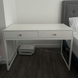  White Vanity Desk  