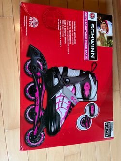 Schwinn Girl’s Adjustable In-Line Black & Pink Skate