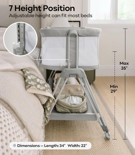 Fodoss Bedside Bassinet
