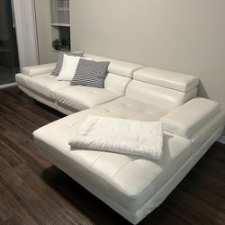 Modern white leader sofa