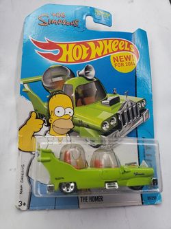 The Homer Simpsons #89 * Clear Glass Bubble * Hot Wheels 2014 * E16