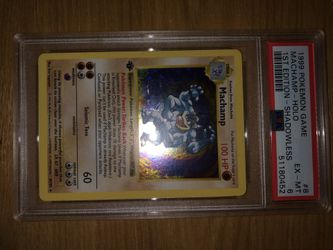 First Edition Shadowless Machamp Psa 6