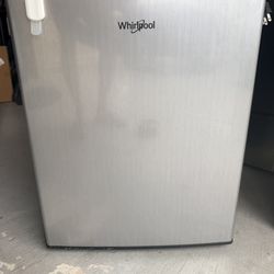 Whirlpool 2.7 cu ft Compact Refrigerator - Stainless Steel - Excellent Condition!