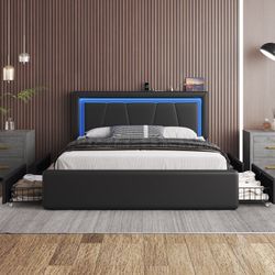 Full Size Bed With Mattress