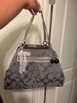 Vintage Coach gray bag