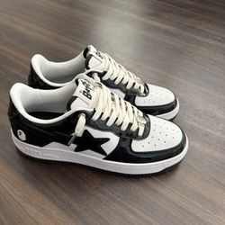 Black and White BAPESTA Sneakers