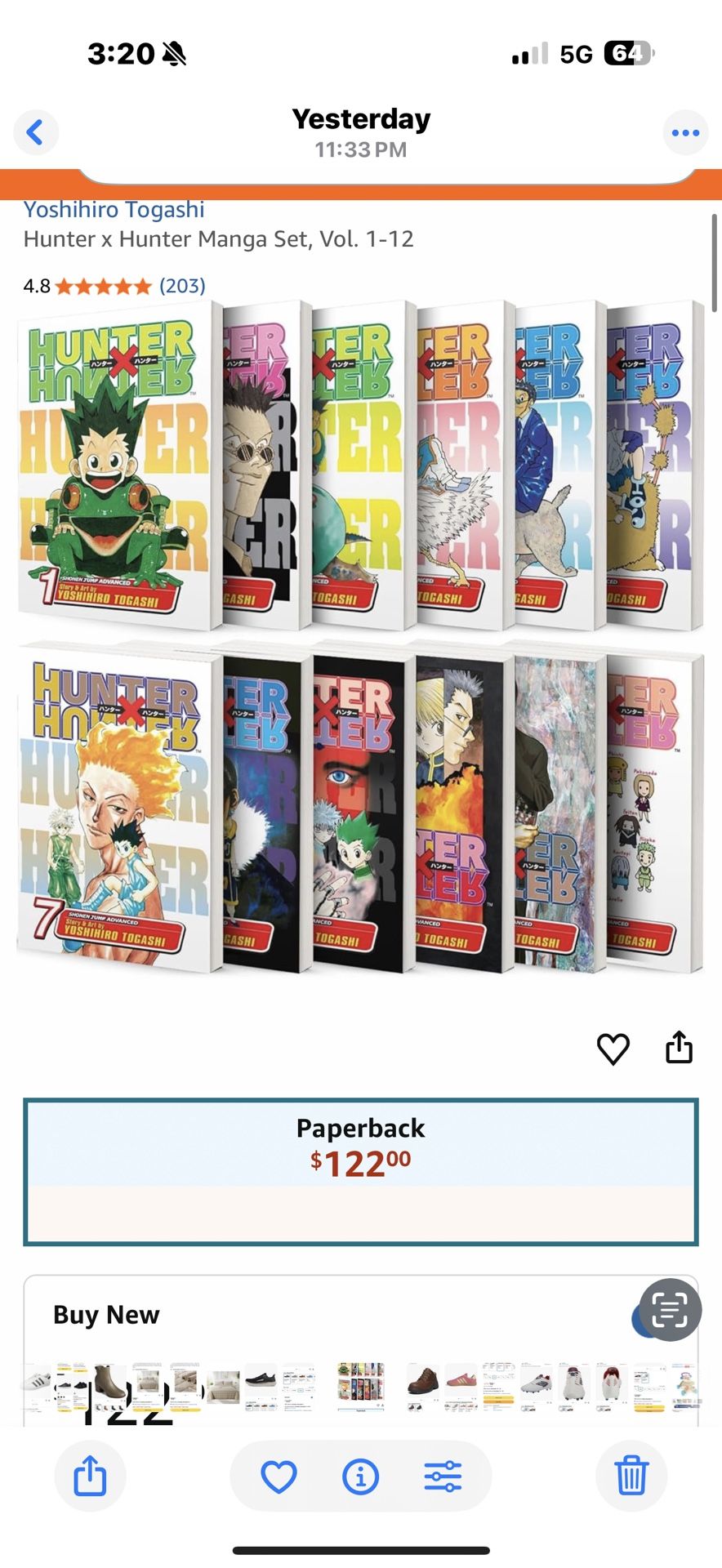 Hunter x Hunter Manga Set, Vol. 1-12