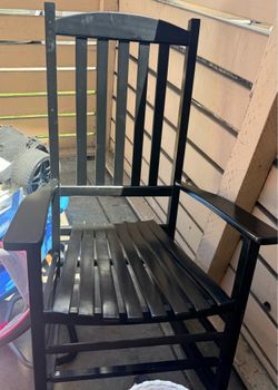Black rocking chair