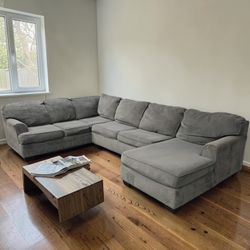 Huge Grey Sectional Couch 