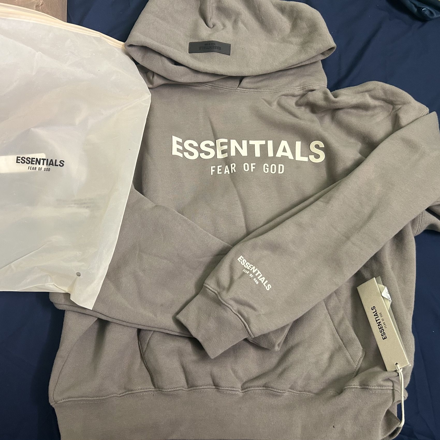 Fear Of God Taupe Hoodie Essentials