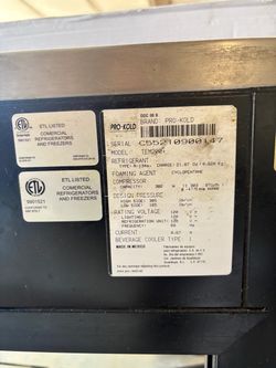 Pro-Kold DDC-80-B  $2200 obo