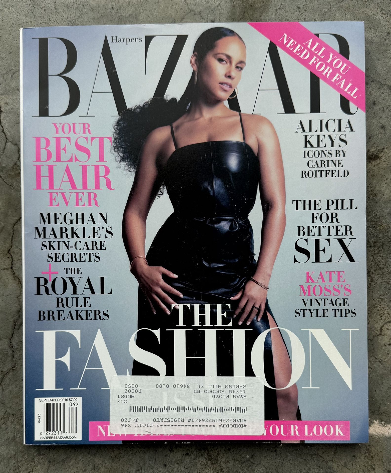Harper's Bazaar Magazine September 2019 Alicia Keys