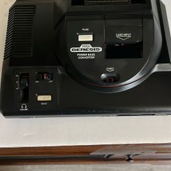 Sega Genesis With Power Base Converter