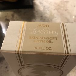 Avon  Love Song 6 ounce bath oil