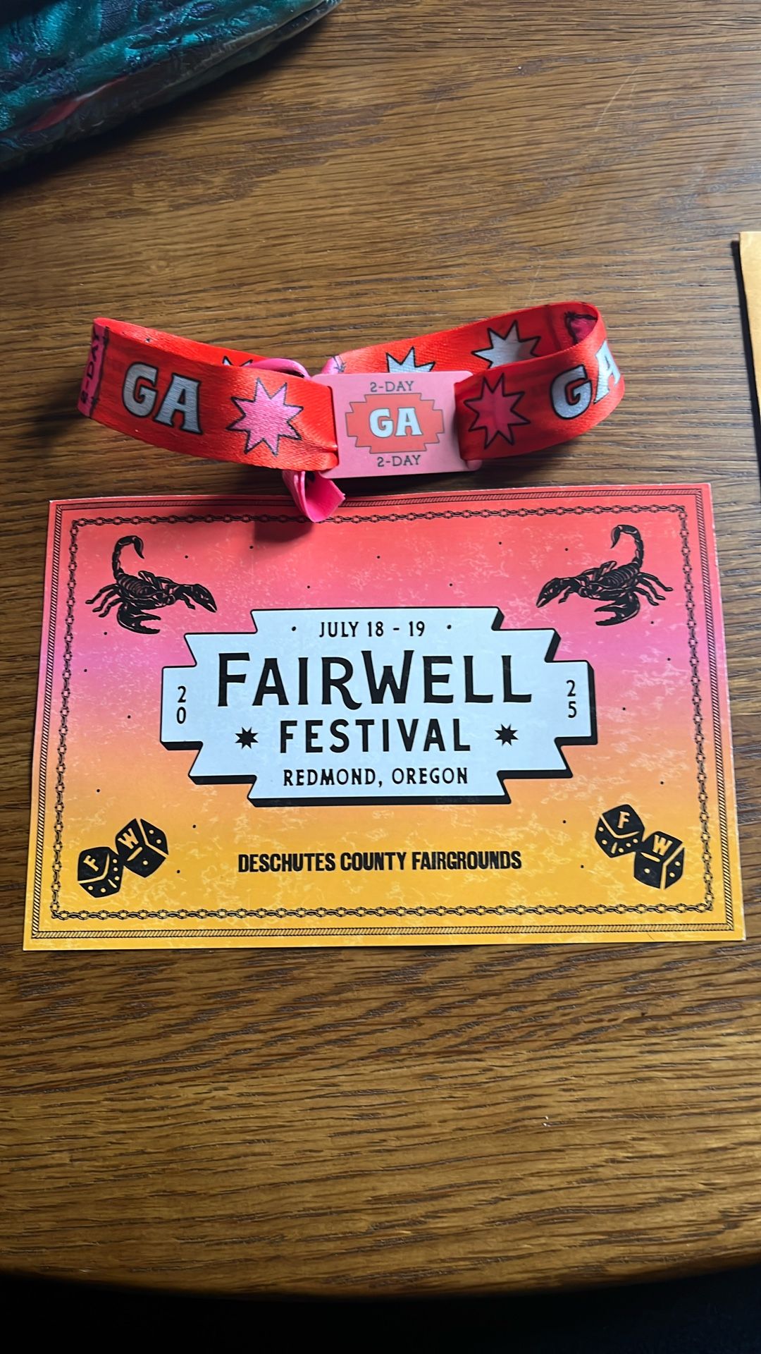 Fairwell Festival 2 Day Pass.