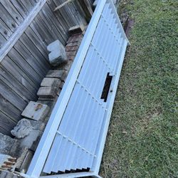 RKI WG11 WG Series Louvered Window Grille Cab Rack 71"x29-3/8"x3" White Steel