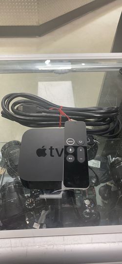 Apple TV 4th gen with remote and all cords