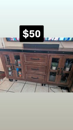 TV stand , console solid wood
