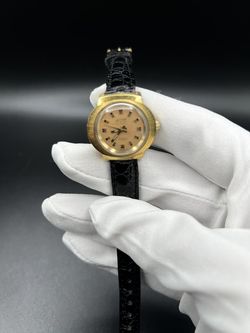 RARE Vintage FLUDO 14K GOLD Self-winding Ladies Watch-Runs-14K Gold Tested