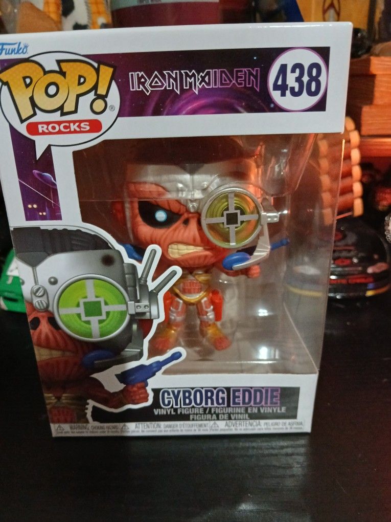 Brand New Iron Maiden Cyborg Eddie #438 Funko Pop