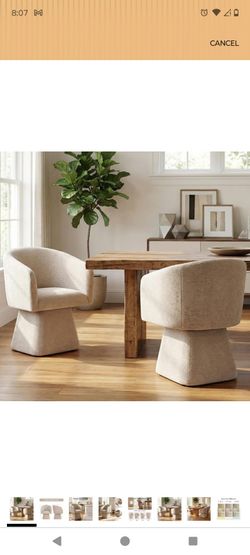 Modern Upholstered Dining Chairs Set of 2