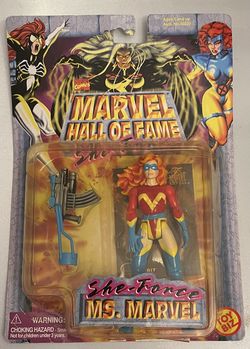 Marvel Comics Marvel Hall of Fame She-Force Ms. Marvel 1997 Toy Biz Sealed NIB