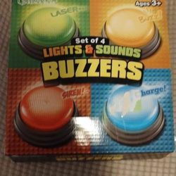 4 Pack Of Lights & Sounds Game Buzzers