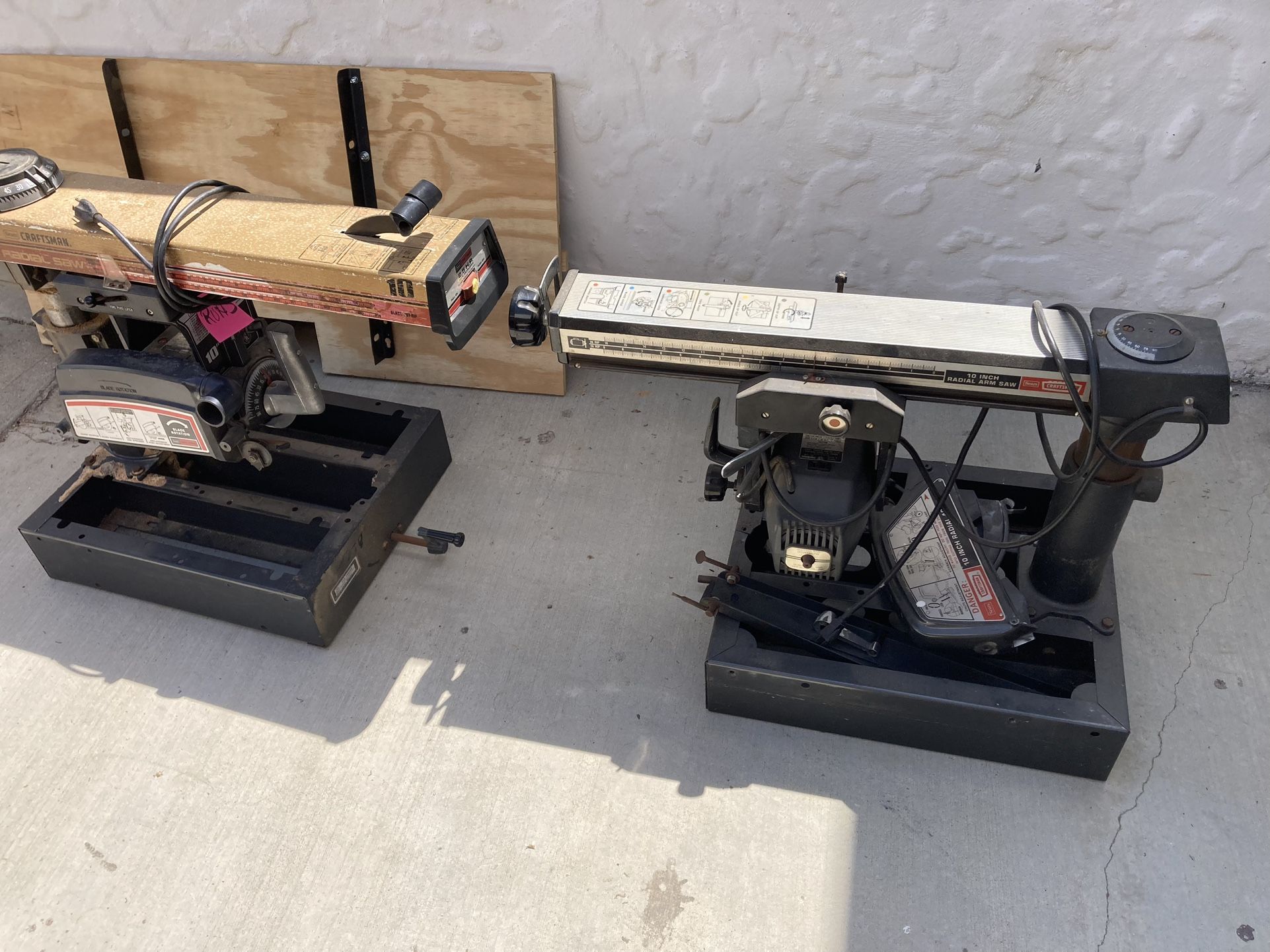 Free: Craftsman radial arm saw