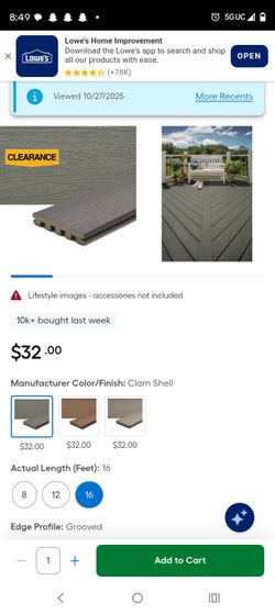 Trex Deck Composite Clam Shell