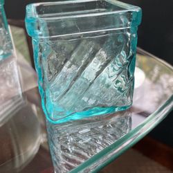 Vintage Votive Candle Holder 3 Inch Square