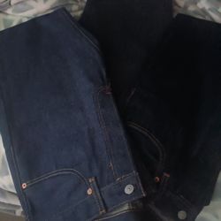 Dark Blue Levi 501 Jeans