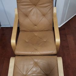 Poang Chair & Foot Stool