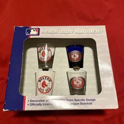 Collectible MLB Red Sox Shot Glasses Set