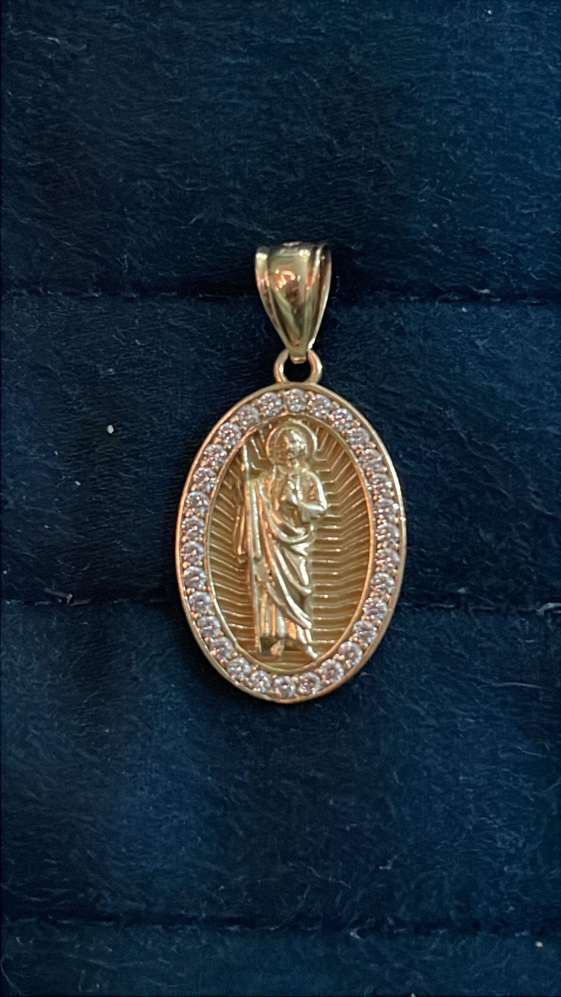 14k San judas pendant 